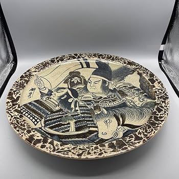 益子焼　大畑耕雲作　武者絵皿　未使用品 Amazon.co.jp: 益子焼 大畑耕雲作 武者絵皿 : おもちゃ